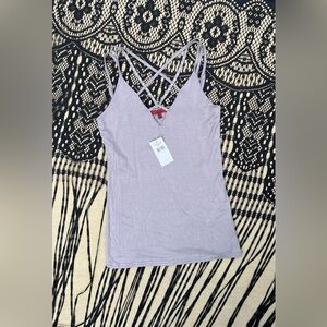 BKE Embellished Strappy Lilac Camisole XS Night Out Clubbing Shiny Coquette Girl